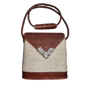 Kaela Boho Western Woven Crossbody Shoulder Bag Purse